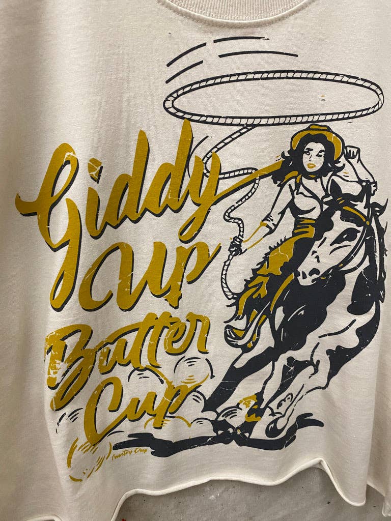 GIDDY UP BUTTER CUP T SHIRT