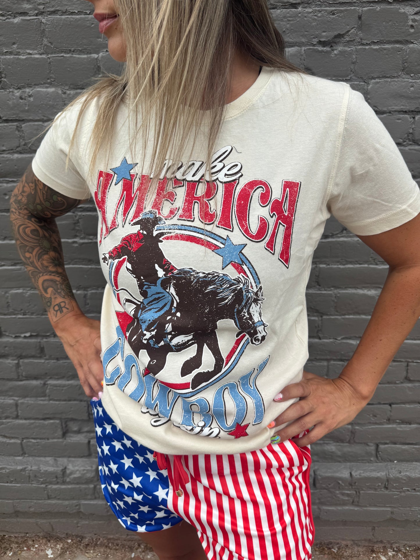 AMERICA COWBOY STAR TEE