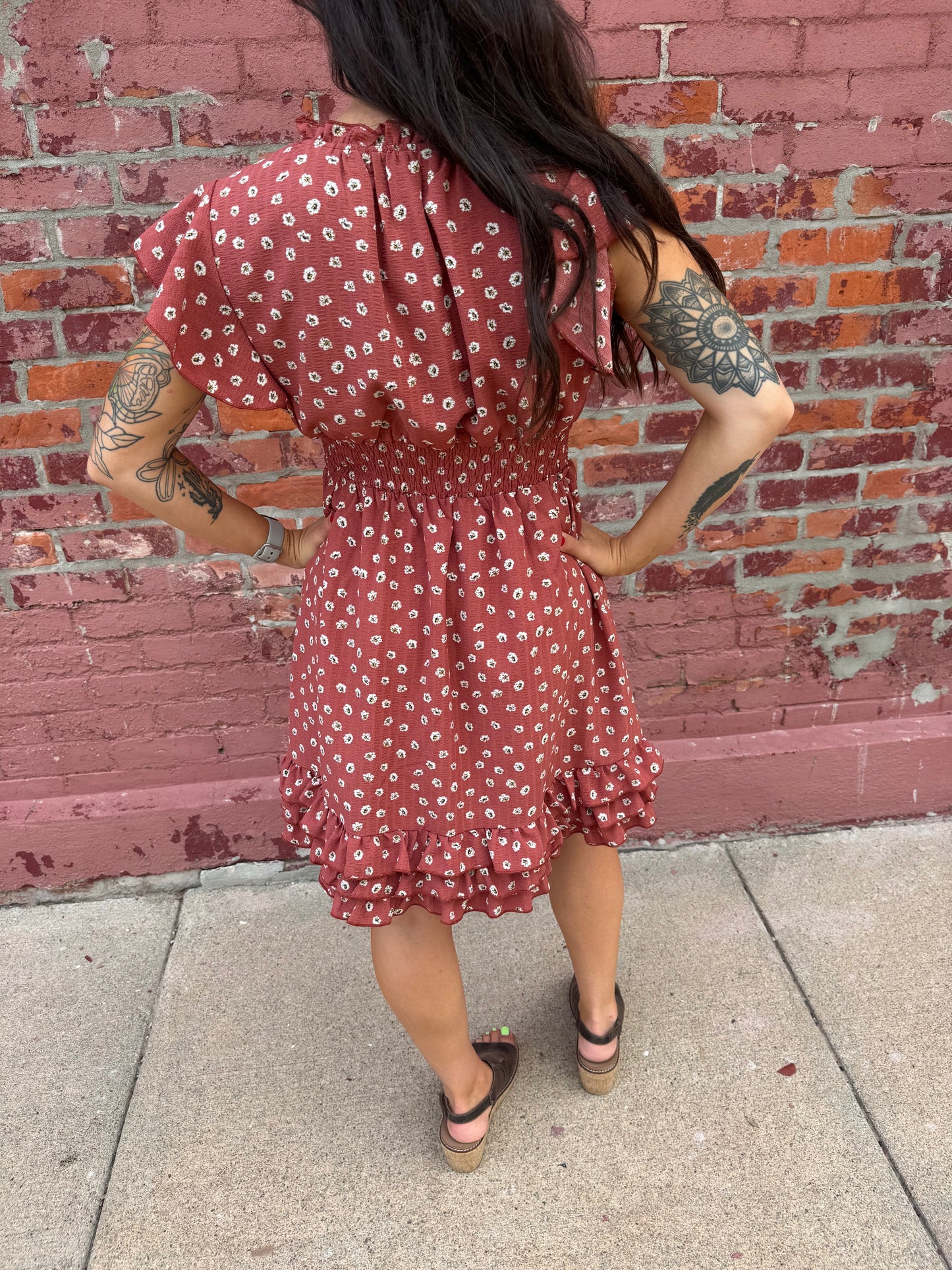 THE FINN IN FLOWER POT DRESS