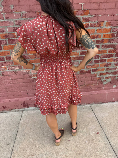 THE FINN IN FLOWER POT DRESS