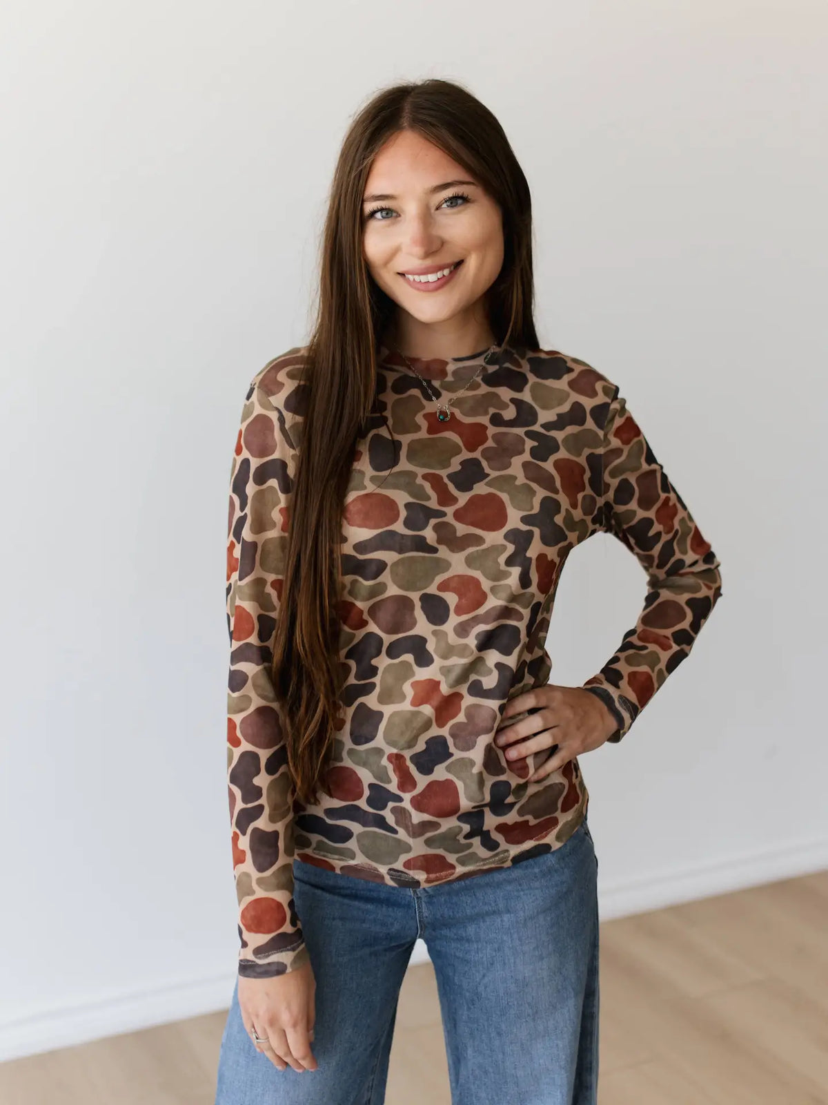 DUCK CAMO MESH TOP