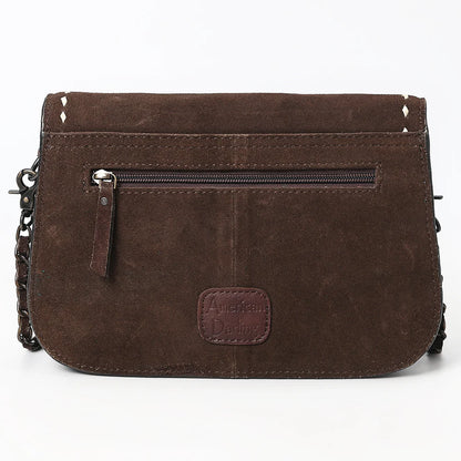 AMERICAN DARLING SUEDE WESTERN BOOT STITCH CROSSBODY BAG