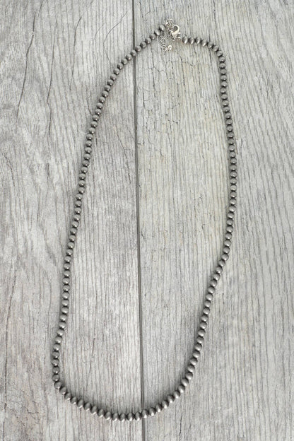 WESTERN NAVAJO PEARL BEADED LONG NECKLACE