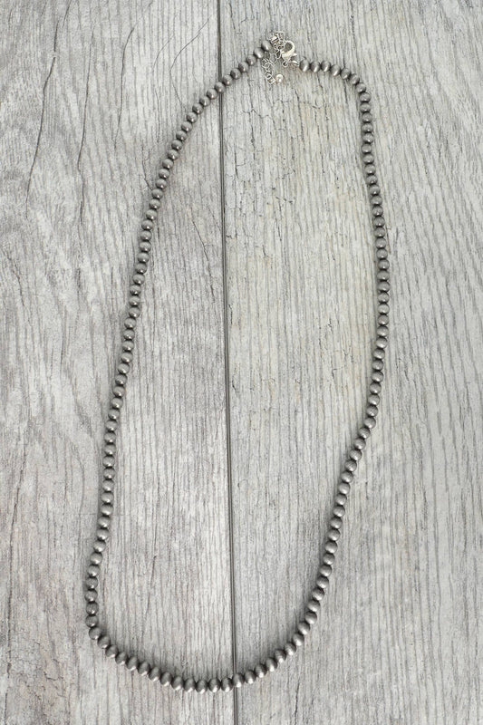 WESTERN NAVAJO PEARL BEADED LONG NECKLACE