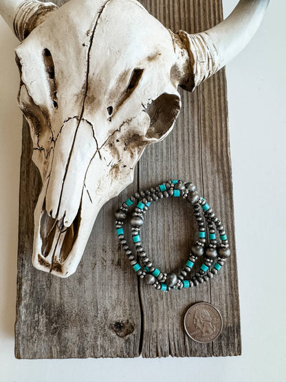 NAVAJO BEAD INSPIRED STRETCH BRACELETS
