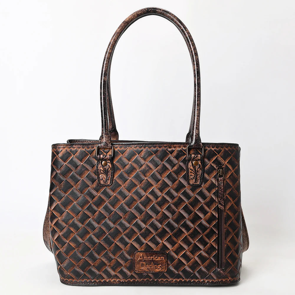 THE JESSE JAMES TOOLED LEATHER TOTE