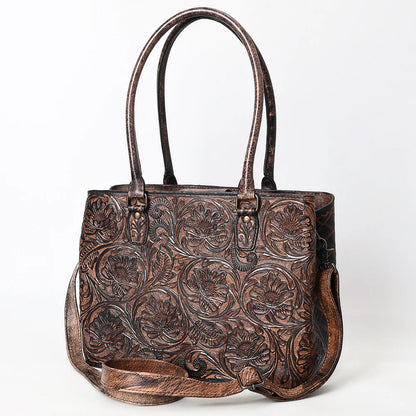 THE JESSE JAMES TOOLED LEATHER TOTE
