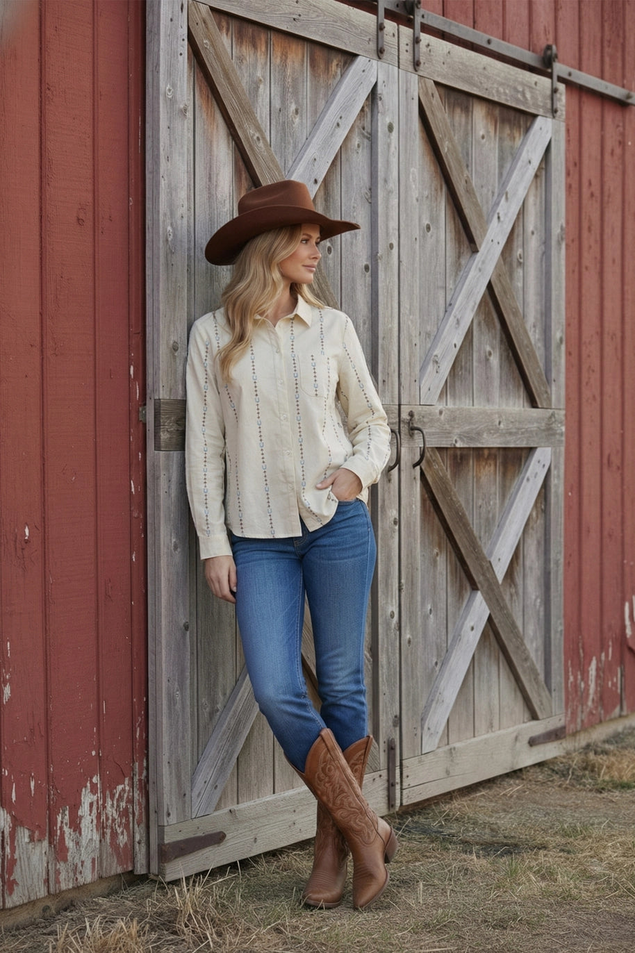 LUCKY TRAILS BLOUSE