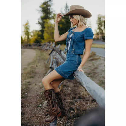 DAYBREAK DENIM SKIRT