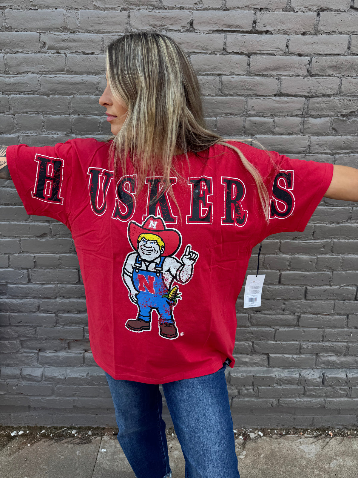 NEBRASKA SOUTHERN SPLIT OS BAND TEE
