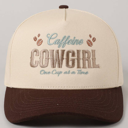 Caffeine Cowgirl Trucker Hat