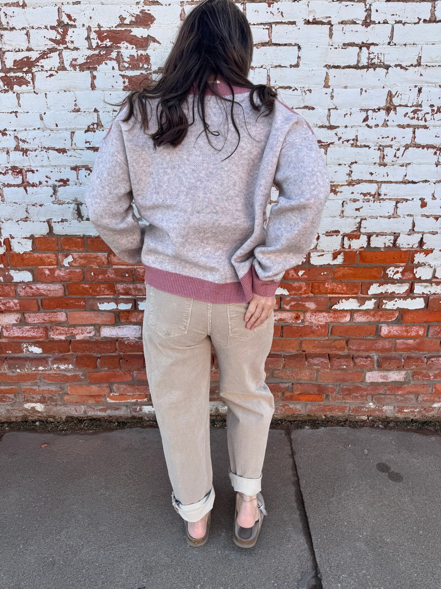 ABIGAIL CORDUROY CROP BARREL PANTS