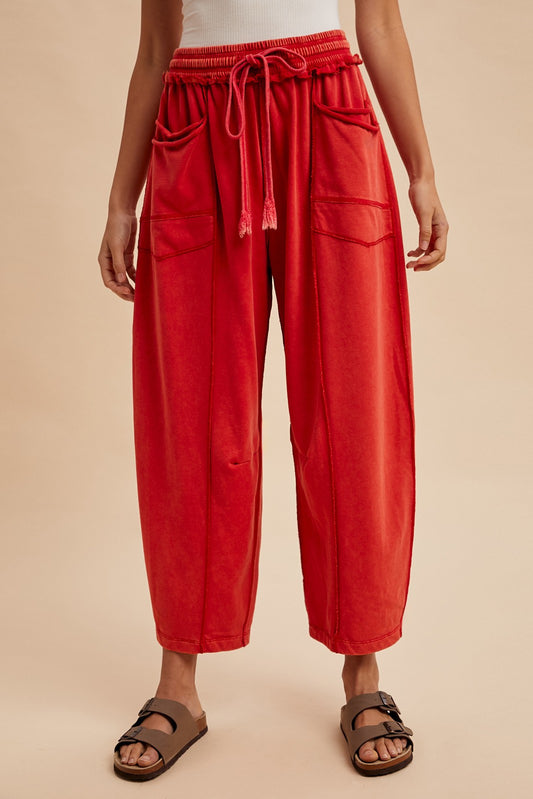 CHERRY TRAIL BARREL PANTS