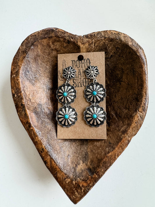 CONCHO EARRINGS