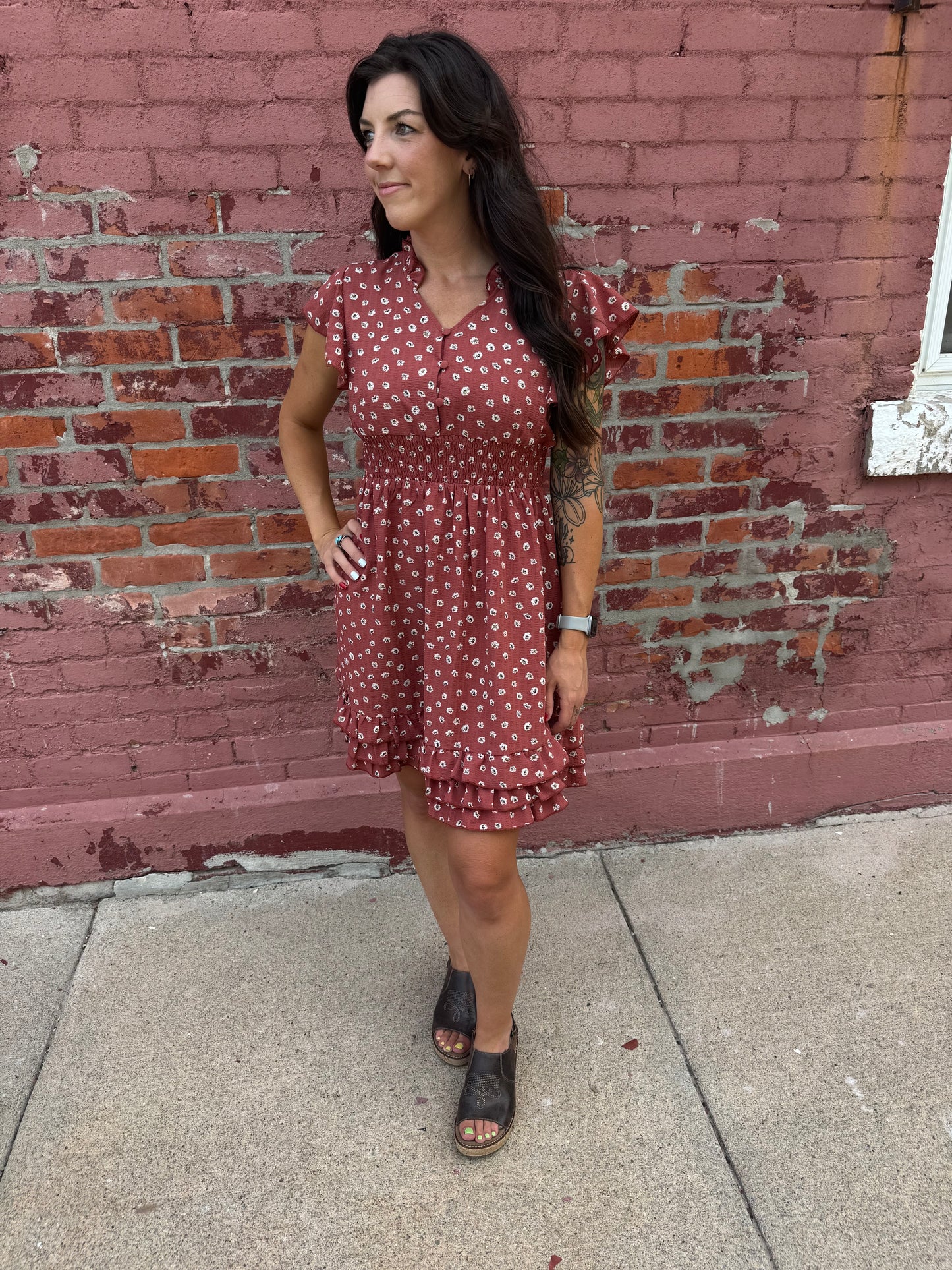 THE FINN IN FLOWER POT DRESS
