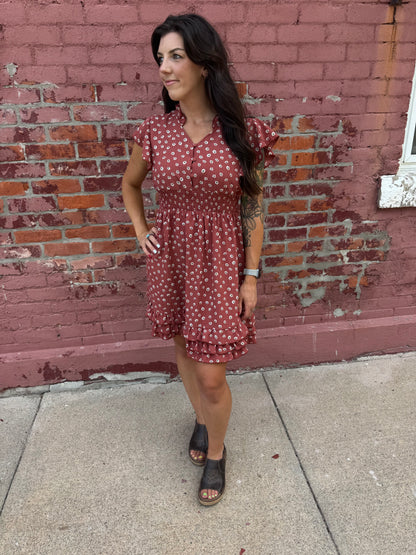 THE FINN IN FLOWER POT DRESS