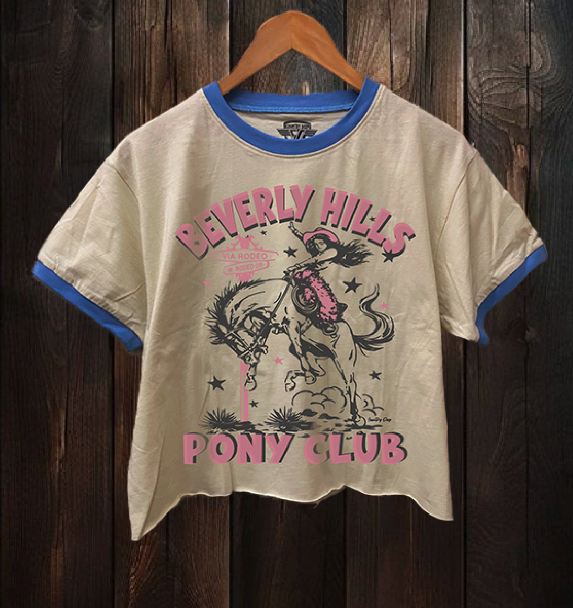 PONY CLUB DARLING RINGER RELAXED CROP TEE