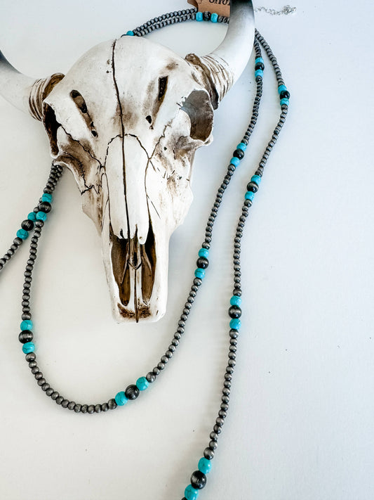 PEARL AND BEAD NECKLACE