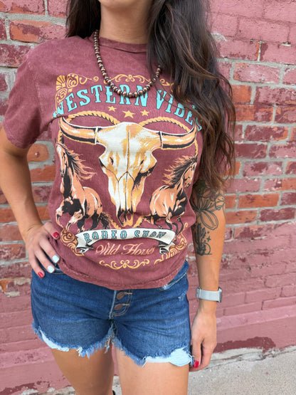 WESTERN VIBES RODEO GRAPHIC TEE