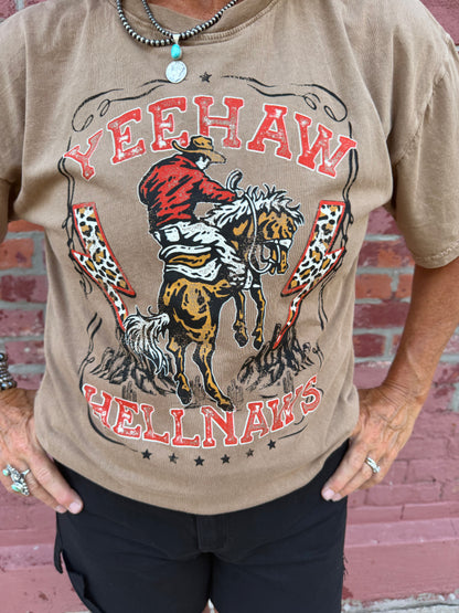 YEEHAW AND HELLNAWS GRAPHIC TEE