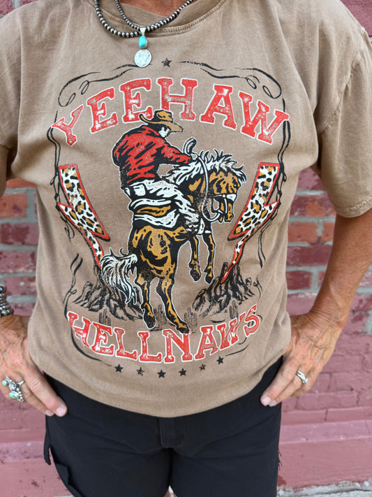 YEEHAW AND HELLNAWS GRAPHIC TEE
