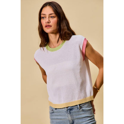 PASTEL TRAILS SWEATER TANK