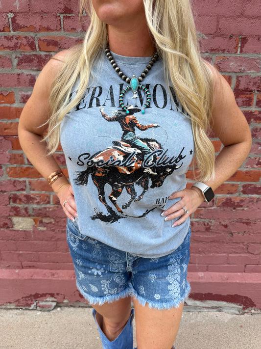 FERAL MOMS SOCIAL CLUB TANK TOP