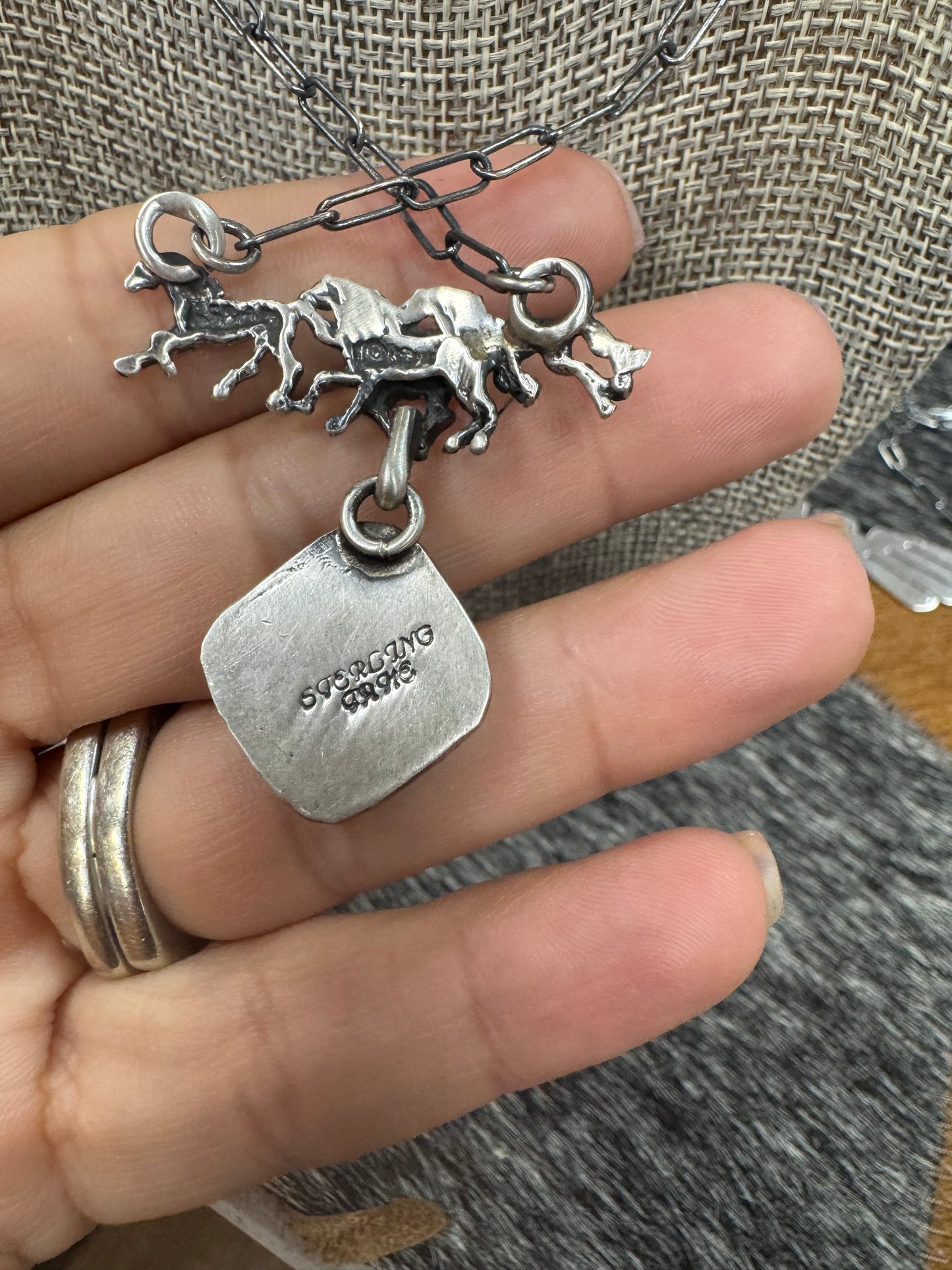 RUNNING HORSE NECKLACE