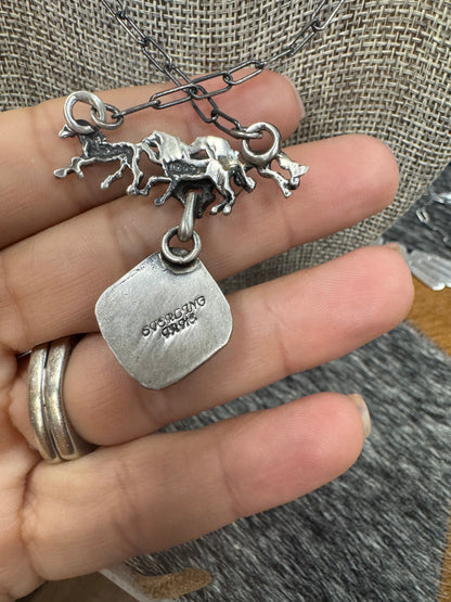 RUNNING HORSE NECKLACE