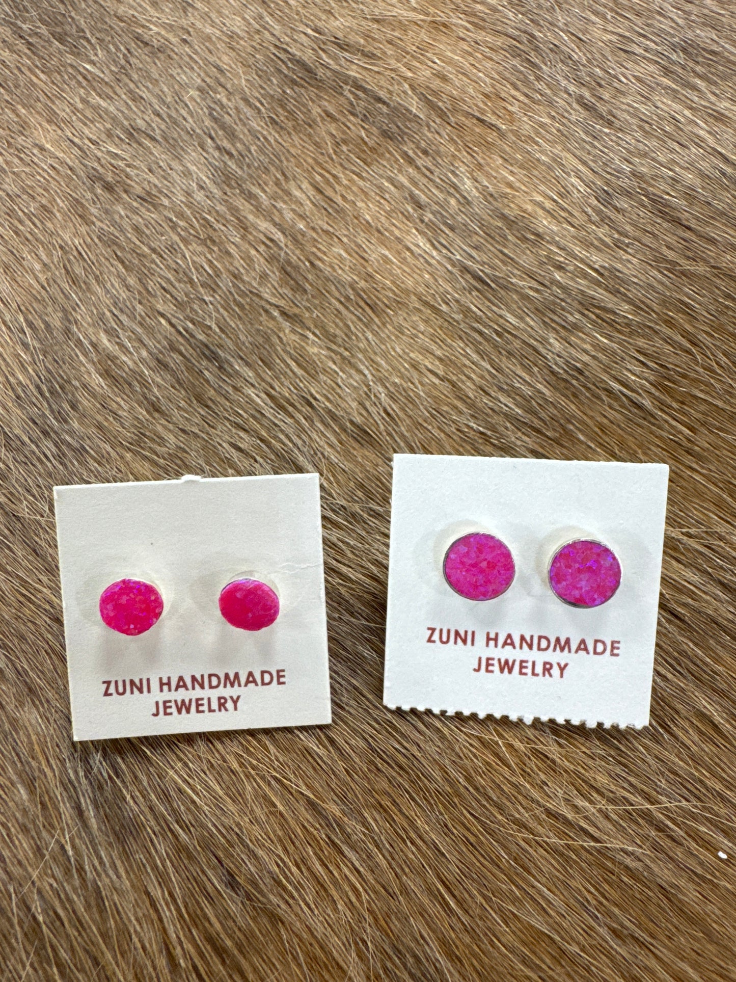 PINK OPAL STUDS