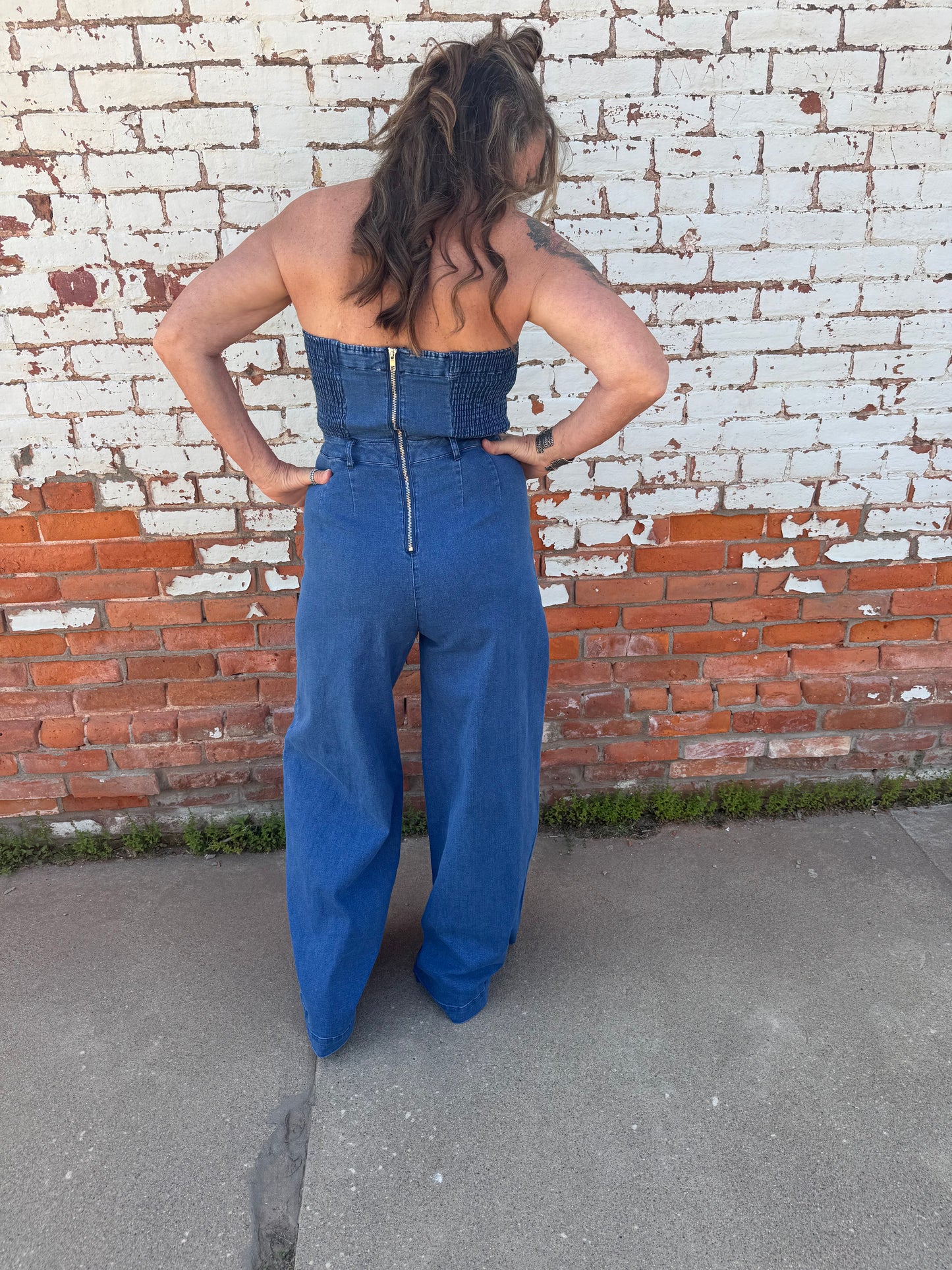 BLUE JEAN BABE JUMPSUIT