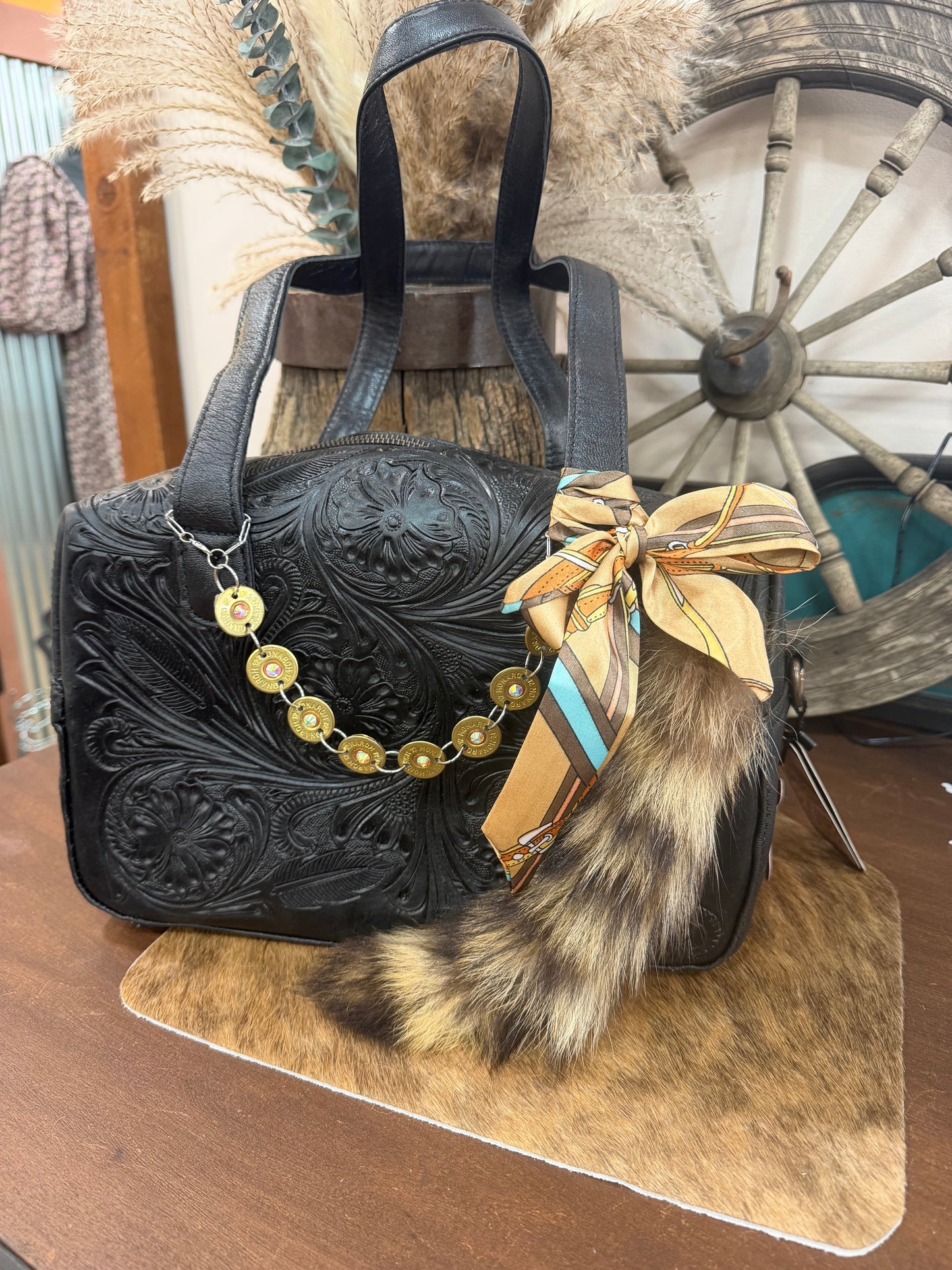 THE OUTLAW TOOLED LEATHER TOTE