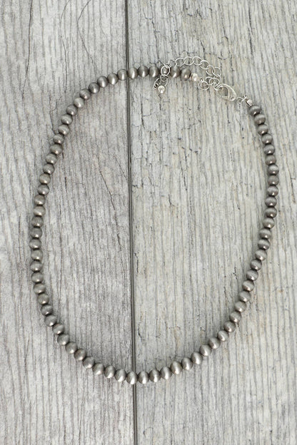 WESTERN NAVAJO PEARL BEADED COLLAR NECKLACE