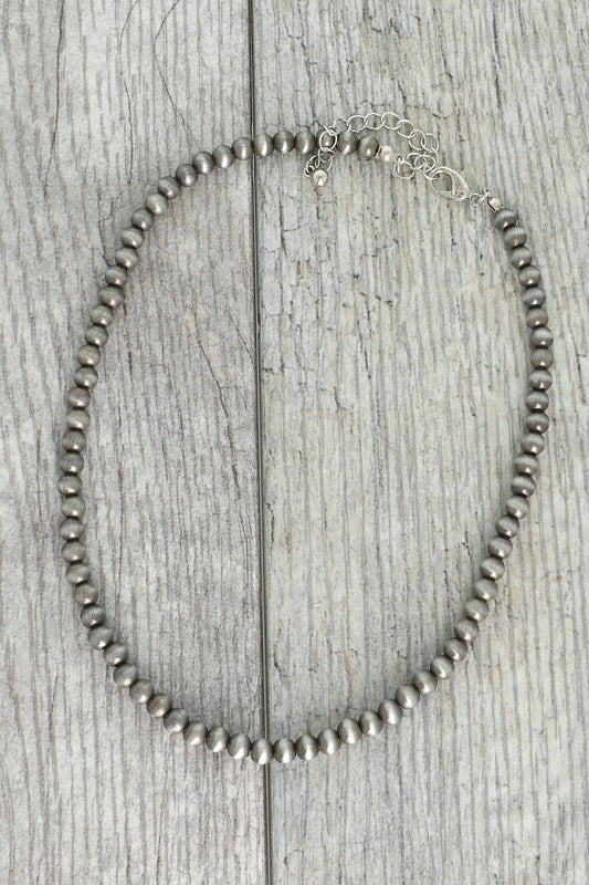 WESTERN NAVAJO PEARL BEADED COLLAR NECKLACE