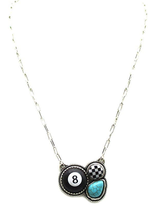 LUCKY 8 NECKLACE