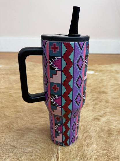 AZTEC PRINT TUMBLER
