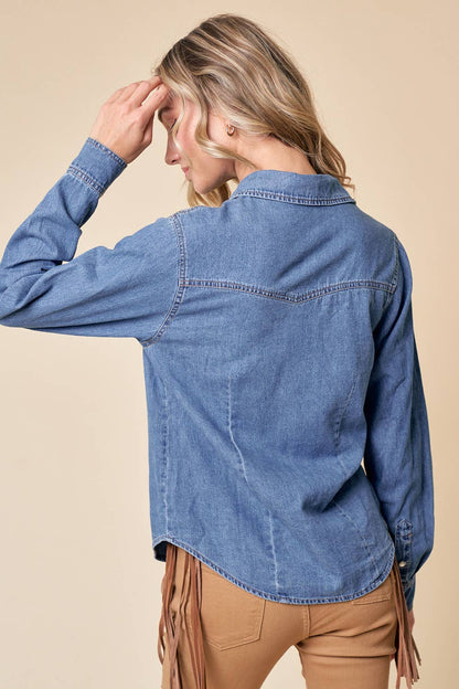 THE DELILAHD-WESTERN DENIM SHIRT
