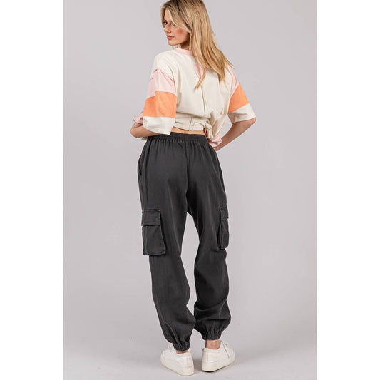 WILLOW-DENIM CARGO JOGGERS