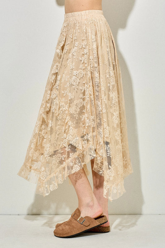 BELLE TULLED MAXI SKIRT