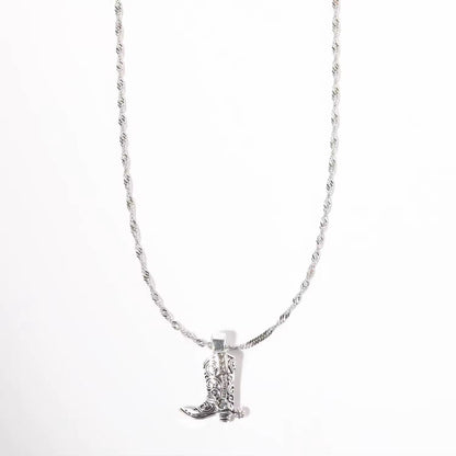 COWBOY BOOT NECKLACE