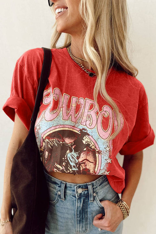 COWBOY WESTERN SHORT SLEEVE TEE