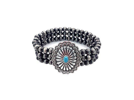 COWGIRL CONCHO STRETCH BRACELET