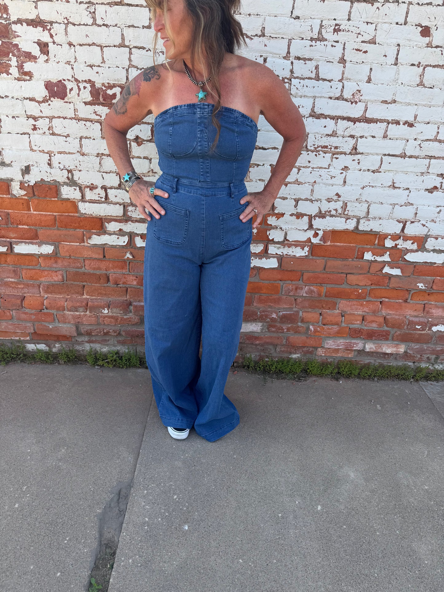 BLUE JEAN BABE JUMPSUIT