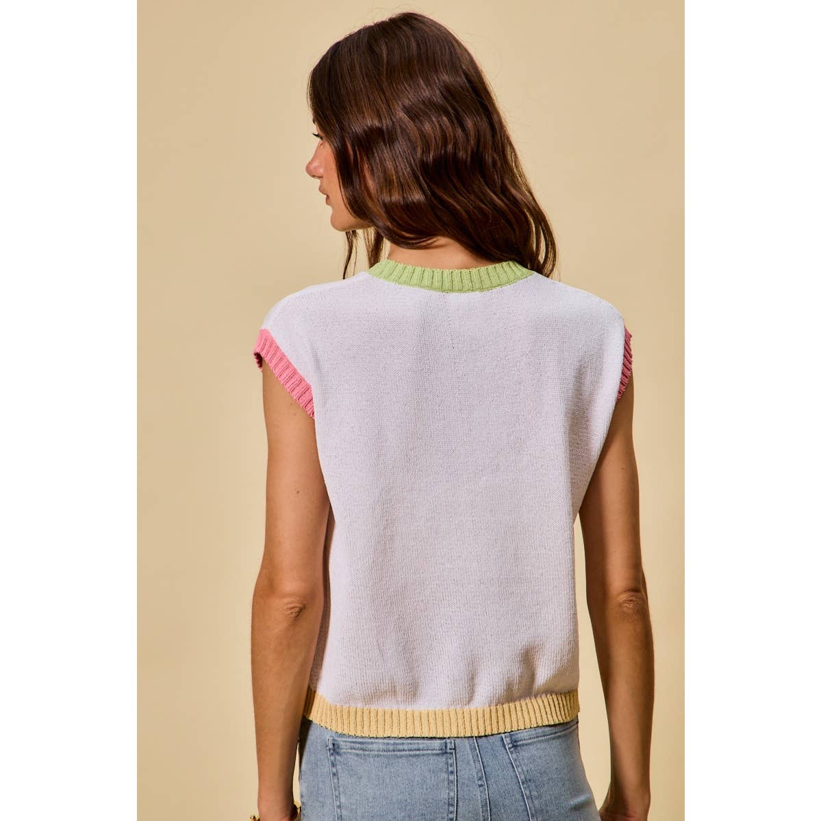 PASTEL TRAILS SWEATER TANK