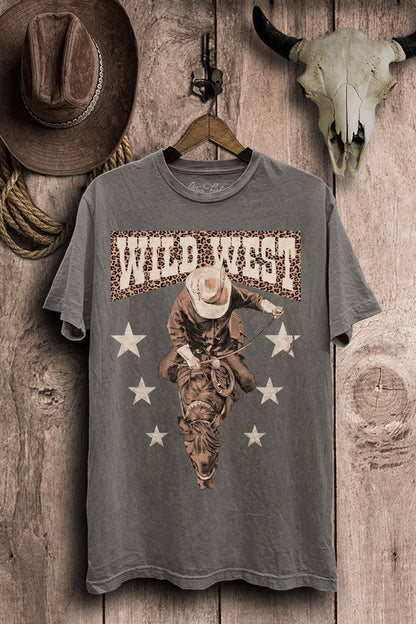 WILD WEST COWBOY GRAPHIC TOP