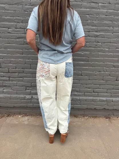 ADEL BOHO FLORAL AND LACE JEANS