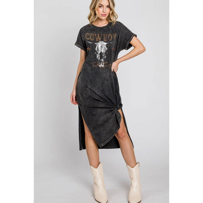 COWBOY TAKE ME AWAY GRAPHIC DRESS