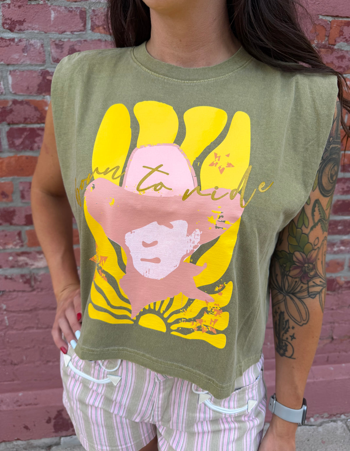 BORN TO RIDE GRAPHIC TEE