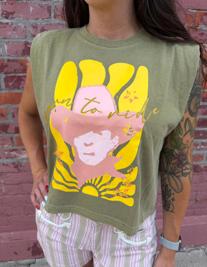 BORN TO RIDE GRAPHIC TEE