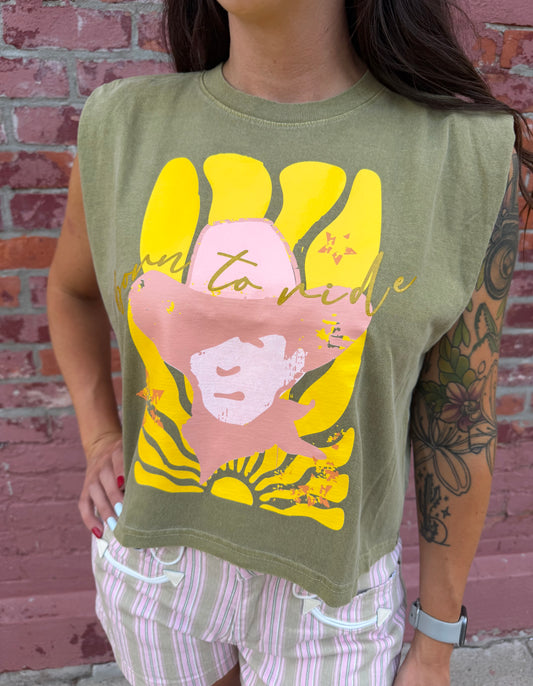 BORN TO RIDE GRAPHIC TEE